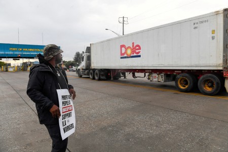 US port strike disrupts hamburger supplies, frozen seafood